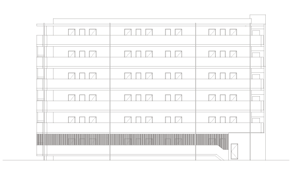 東側立面図