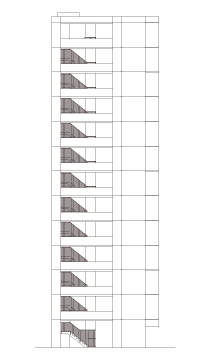 南東立面図