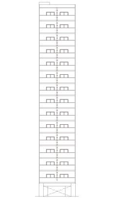 北東側立面図