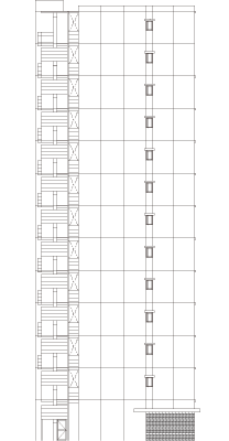 西側立面図