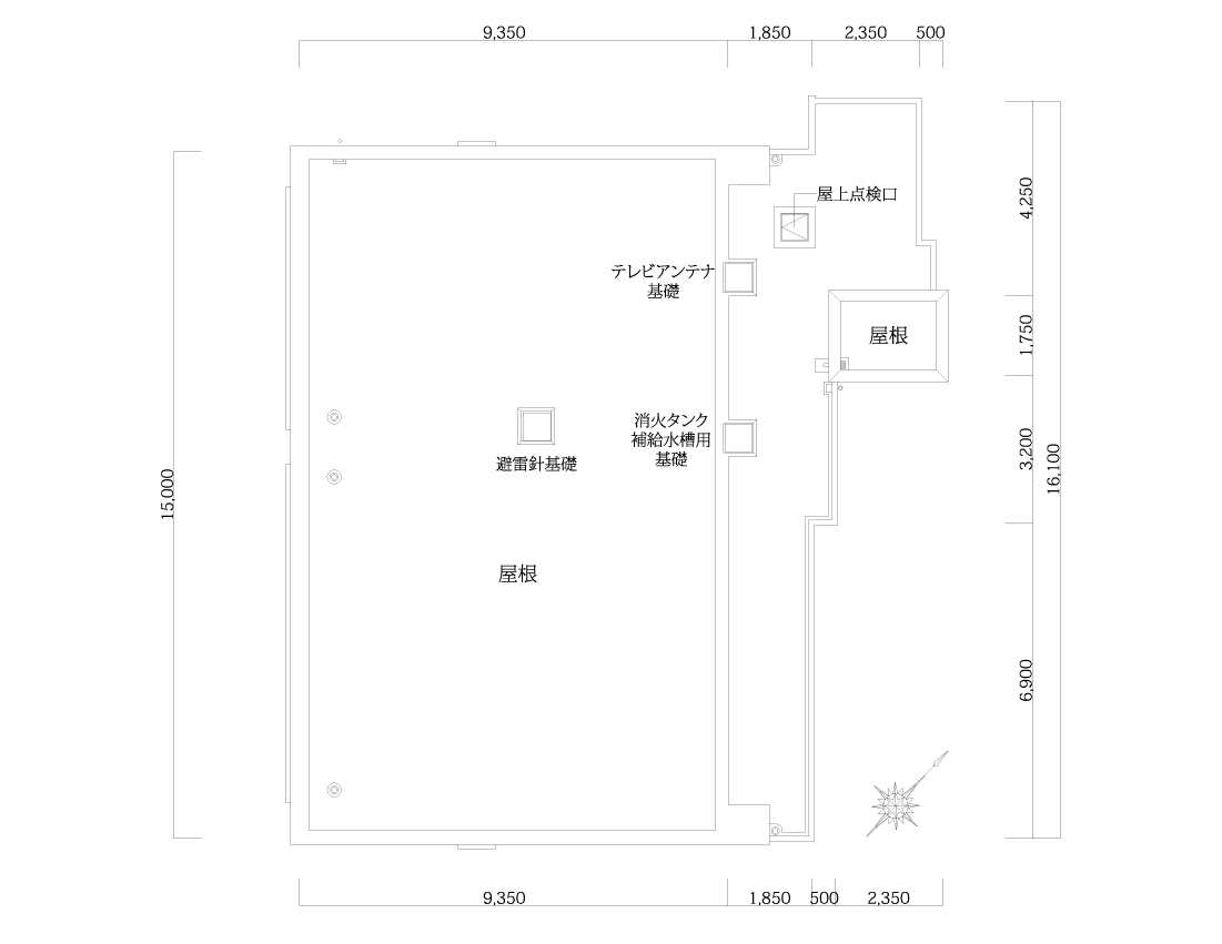 平面図 3F～15F